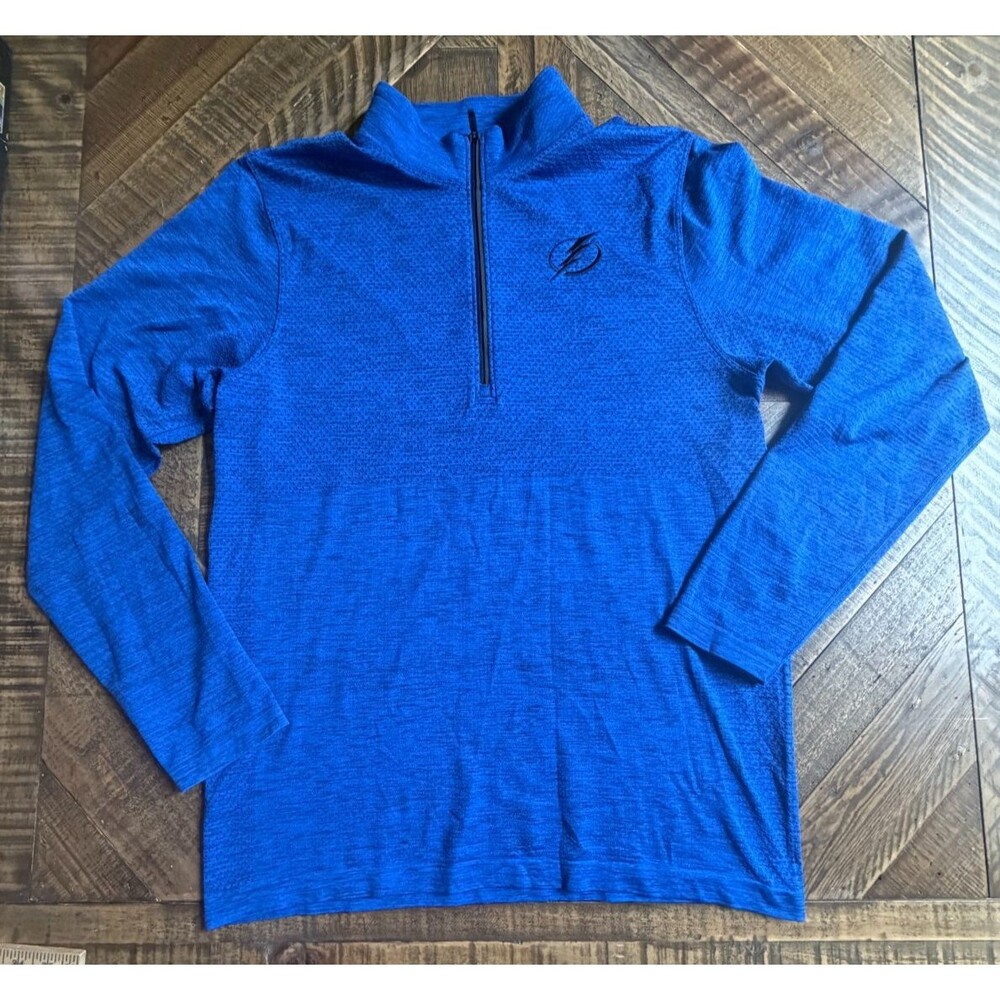 Lululemon Tampa Bay Lightning NHL Metal Vent Tech 1/4 Zip Pullover Blue Adult L - Picture 2 of 14